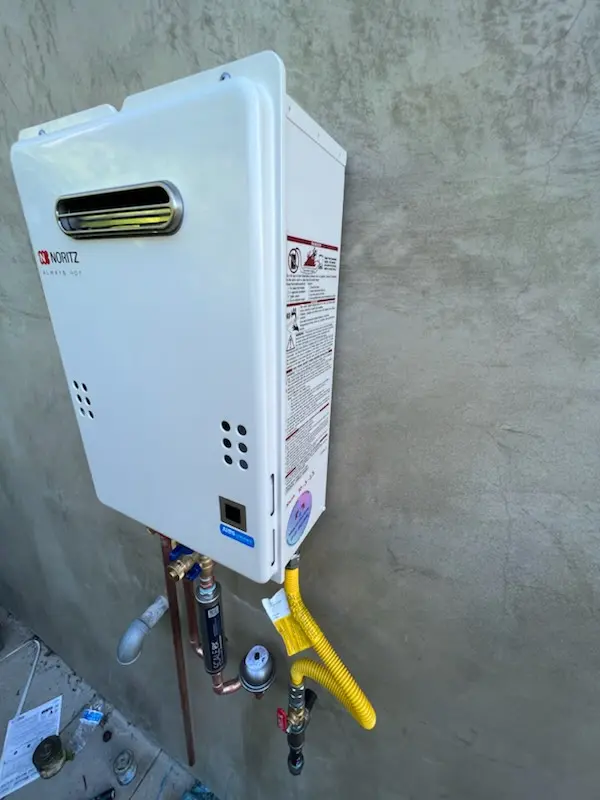 Tankless water heater installation for Shorecliffs homes